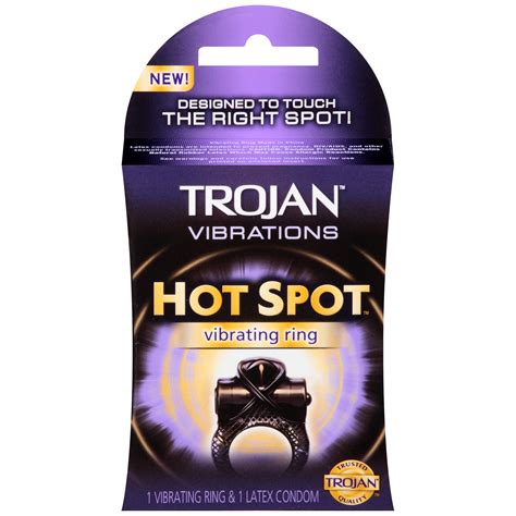 Please Note: Must be 18 years of age or older to purchase. . Trojan vibrations ring